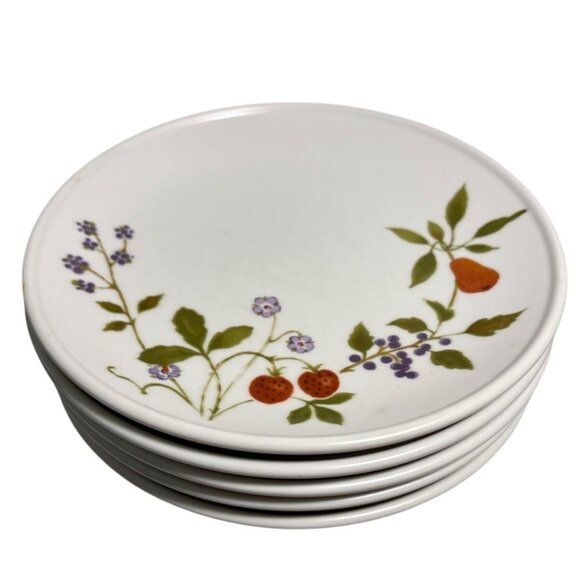 Noritake Progression China BerriesN Such 9070 Dessert Plate Set Of 5 Japan 6.25" - Picture 1 of 8